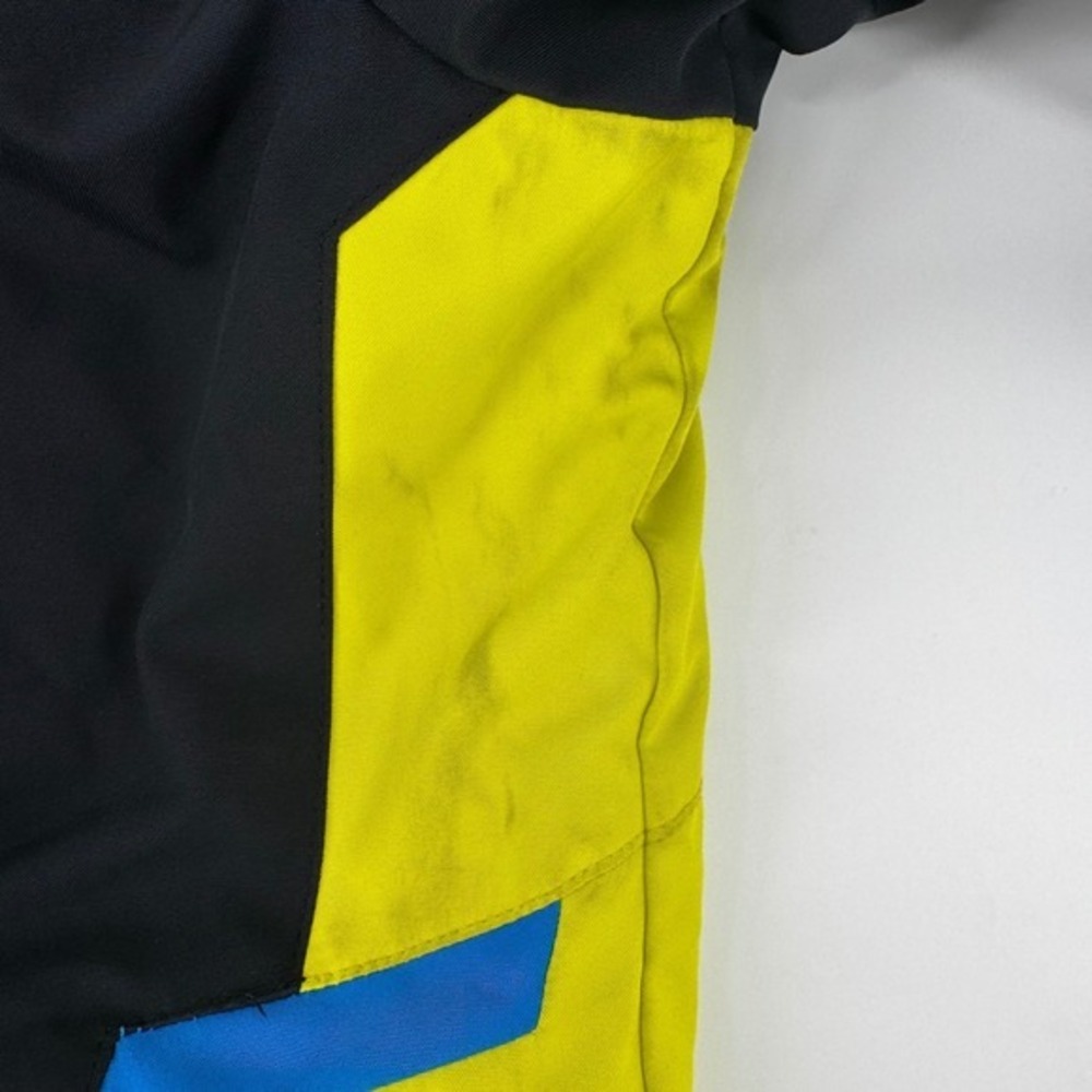 Spyder Boys Challenger Insulated Ski Jacket‎ 12 Black/Yellow/Blue Hooded Coat - Picture 8 of 11